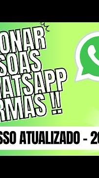 Como Adicionar Pessoas no Whatsapp | Atualizado