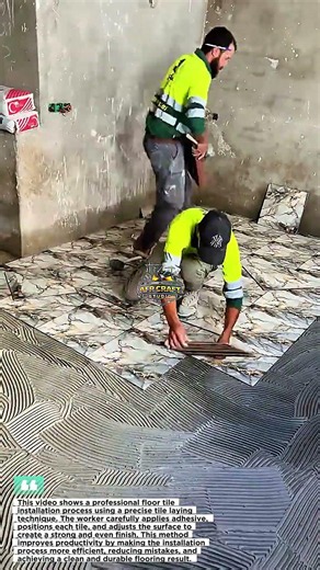 Professional Floor Tile Installation Process | Perfect Tile Laying Technique