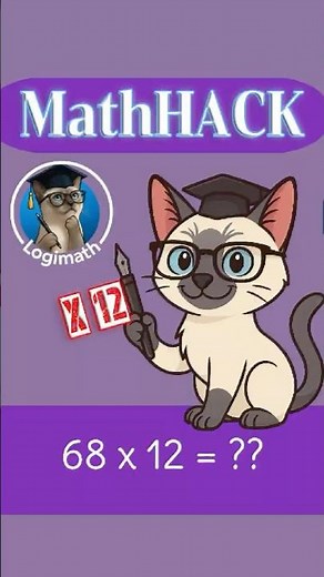 #MathHACK ×12 — The Fastest Way to Multiply by 12 😱🔥