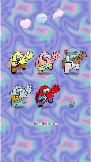 Distraction Dance but SpongeBob SquarePants(Among Us COVER)#shorts #amongus #amongusdance