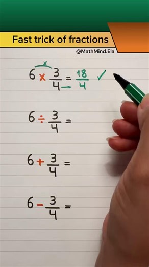 Fast Fraction Trick You Need to Know! #shorts #mathstricks #learnmath #education #maths #mathmind