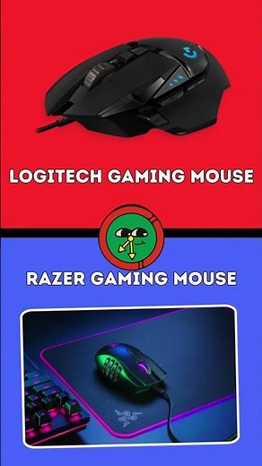 🖱️ Logitech vs. Razer: Best Gaming Mouse Showdown! 🎮 #shortvideo