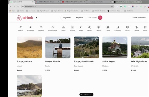 Next.js vs Nuxt 3使用Vue Typescript Tailwind CSS MongoDB Lucia 2024构建全栈Airbnb克隆