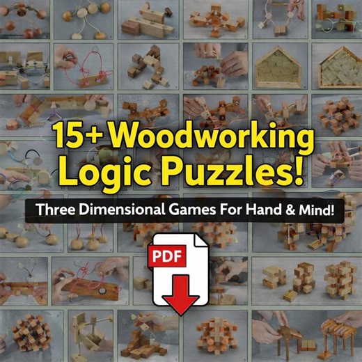 15+ Woodworking Logic Puzzles! PDF Download! - Etsy