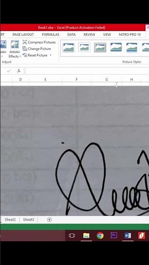 Memasukan Tanda Tangan pada Excel #videotutorial #tutorial #microsoft #excel