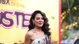 Camille Guaty cast member of Max Original Series "Duster" poses for...