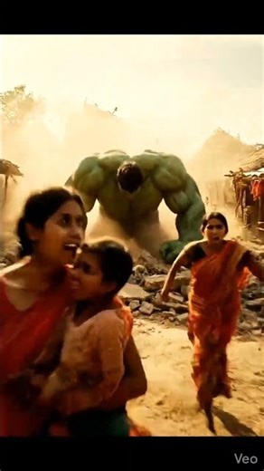 Hulk ke gaon mein a gaye alien Hulk Ne bachaya sabko#Hulk#animation