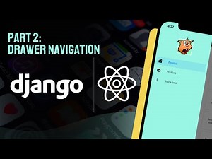 React Native with Django | Part 2: Add Drawer Navigation (sidebar)