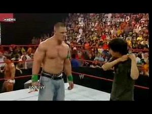 Mr. Chow attacks John Cena at Raw 7/3/09