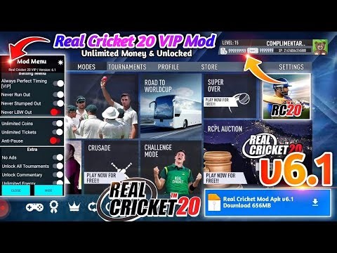 Real Cricket 20 Mod Apk - Download Link | RC20 Mod Apk Download Link | Everything Is Unlocked