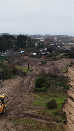 Highlighting the incredible speed of destruction caused by coastal erosion to Hemsby's coastline in the past few weeks. | Oliv3r Drone Photography