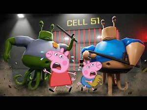 Peppa Pig ESCAPE ALIEN BARRY'S PRISON RUN in Roblox!