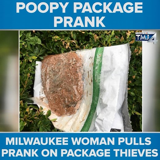 POOPY PRANK: A Milwaukee woman left a surprise in a fake package stolen filled with gorilla poop off her porch. She lives in Riverwest and has been dealing with package thefts for about three years. After a precious gift mailed to her also got stolen -- she decided enough was enough. Rikki Mitchell TMJ4 has the story: https://on.tmj4.com/2BkpBj3 | TMJ4 News