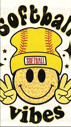 Cute softball wallpaper