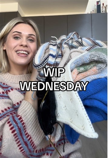 Happy WIP Wednesday: My Latest Knitting Projects