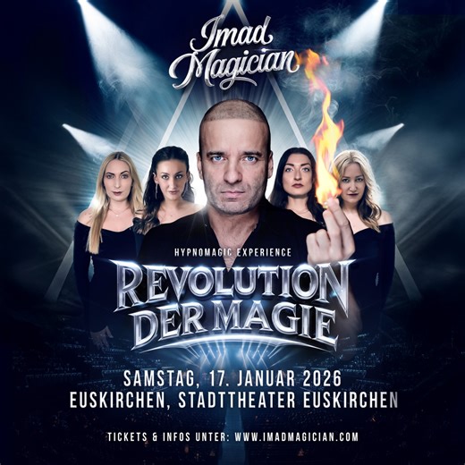 2.2K reactions · 63 shares | Live in Euskirchen! Magic & Hypnose Show! Mit dem weltbekannten Magier „Imad Magician" Nicht verpassen! Sichern Sie sich jetzt Ihre Tickets, bevor sie ausverkauft sind. Www.imadmagician.com | Imad Magician | Facebook