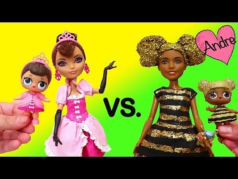 Familia Fancy vs. Familia Queen Bee | Muñecas y juguetes con Andre