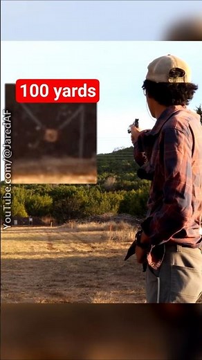 Darth Vader's .38 Special Clark Long Slide @ 100 yds, 8" Steel