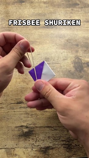 How to Make a Frisbee Shuriken with Origami Instructions