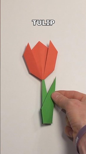 GIFT FOR MOM TULIP ORIGAMI | HOW TO MAKE AN ORIGAMI TULIP INCLART