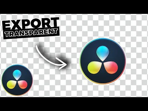EXPORT With A Transparent BACKGROUND In Davinci Resolve