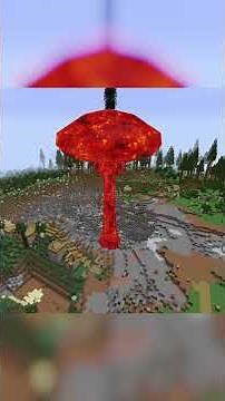 Minecraft Village vs Nuclear Missile (HBM Nuclear Tech Mod & Tektopia Mod 1.12.2)