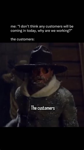 Memes on Instagram: "and that’s why we’re open This scene is from The H*teful Eight (2015), a revisionist Western mystery starring Samuel L. Jackson, Kurt Russell, and Jennifer Jason Leigh. The film features an original score by legendary composer Ennio Morricone, which was his first Western score in 34 years and won him his first competitive Academy Award. ‘The H*teful Eight’ (2015) is available to stream on Netflix. (Source: Collider, Well Done Movies & TV) - #reels #cold #relatable #reels #ex