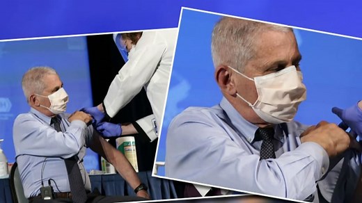 Fauci receives Moderna Covid-19 vaccine