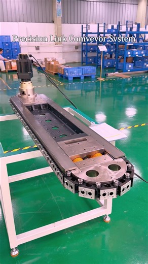 KNK Technology on Instagram: "This conveyor system features ±0.02mm accuracy, a modular design, and servo drive, supporting arbitrary start/stop and dynamic scheduling, enabling flexible intelligent manufacturing. Key Advantages: ✅ High-precision positioning (±0.02mm) ✅ Closed-loop circular track, servo-driven ✅ Modular design, flexible expansion ✅ Supports arbitrary start/stop, buffering, splitting, and merging #CircularConveyor #ChainConveyor #ConveyorSystem #ModularConveyor #Automation #Manuf
