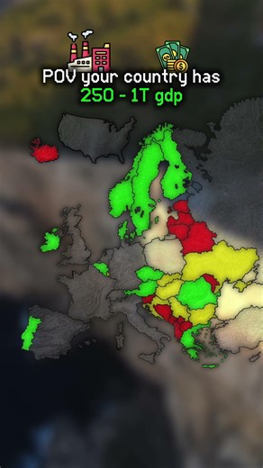 European countries ranked on GDP! #europe #geopolitics #mapping #mapper