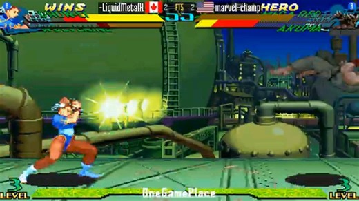 LMX（加拿大）VS marvel-champ(美国) 5：4 MVS fightcade