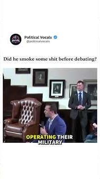 Did that guy snort a line of c*ke before debating? #charliekirk #uspolitics #politics