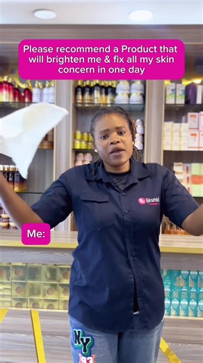 Abeg oooooo Skincare is not a quick fix. 😩 There are no overnight miracles achieving visible results requires consistency, the right products, and patience. #relatable #skincare #explore #bismidskincare #bismidcosmetics