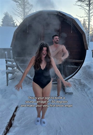 Experience a Carriage Sauna in Lapland's Winter Wonderland