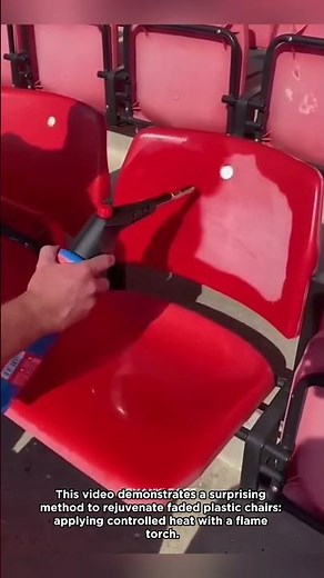 Reviving Plastic Chairs: The Flame Torch Method