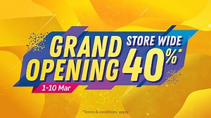11K views · 75 reactions | We've got news to end your week with a smile! It's the Grand Opening for The Mines Showroom so head on over now to enjoy 40% OFF storewide! This promotion starts today till 10 March 2019! This means you only have 10 days to shop till you drop! Hurry, don't miss out on this amazing oppurtunity! *While stocks last. | SSFHOME Malaysia | Facebook