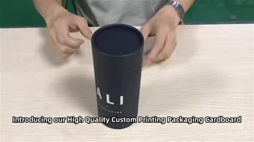 Eco-Friendly Custom Biodegradable Cosmetic Paper Tube Cylinder Natural Round Pattern Cardboard Packaging for Lip Balm Perfume