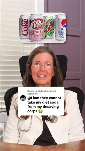 Lab coat≠nutrition knowledge #sugar #fruit #dietsoda