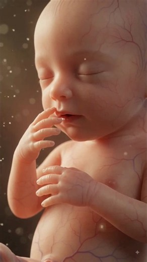 4th Month Healthy Fetus in the Mother's Womb | Baby Development at 16 Weeks | 3D Animation