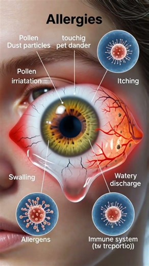 What Causes Eye Allergies? | 3D Medical Animation #eyes #shorts