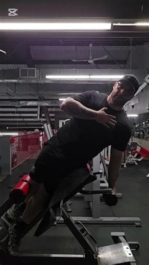 Dumbell Side Crunch Incline