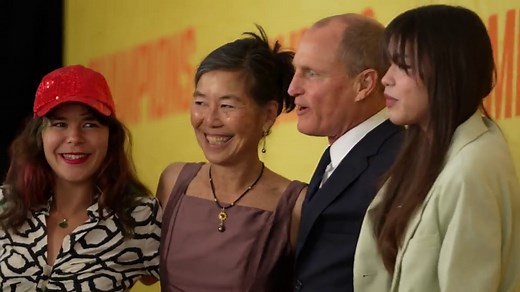 Woody Harrelson Hits The Red Carpet With Wife And Daughters