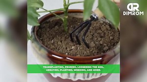 Small Garden Tools - 3 Pcs Mini Garden Tools Set with Small Trowel, Mini Shovel & Hand Rake Made of Rust-Resistant Iron & Solid Wood - Indoor Gardening Tools Set for Succulent, Bonsai & Pot Plants