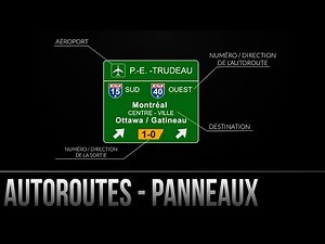 Comprendre les panneaux d'autoroute