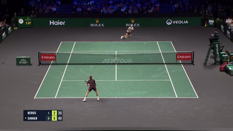 Sinner kickstarts Paris Masters campaign with commanding win
