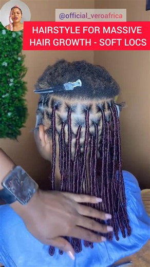 Soft Locs Hairstyle for Massive Hair Growth
