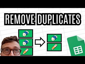 Remove Duplicates (Google Sheet Tutorial)