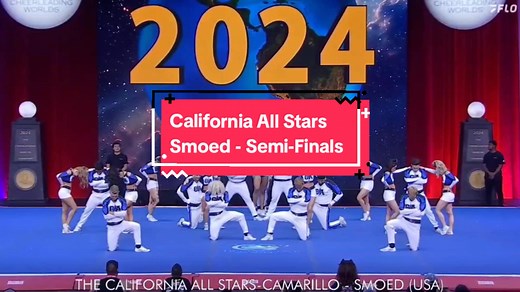California All Stars Smoed Cheerleading Worlds Semi-Finals