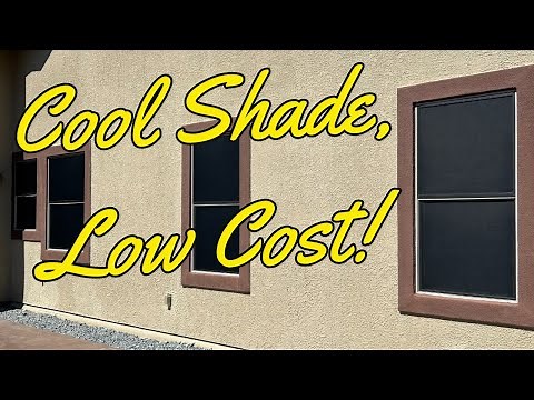 Make Cheap Sun Screens for Privacy & Heat Block!