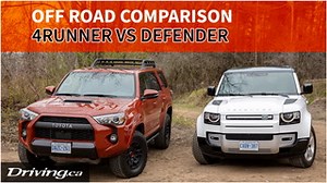 2024 Toyota 4Runner vs Land Rover Defender | Off-road comparison test | Driving.ca